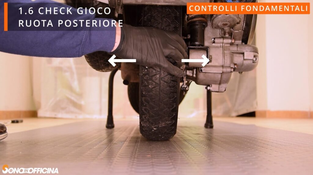 check cuscinetto ruota posteriore