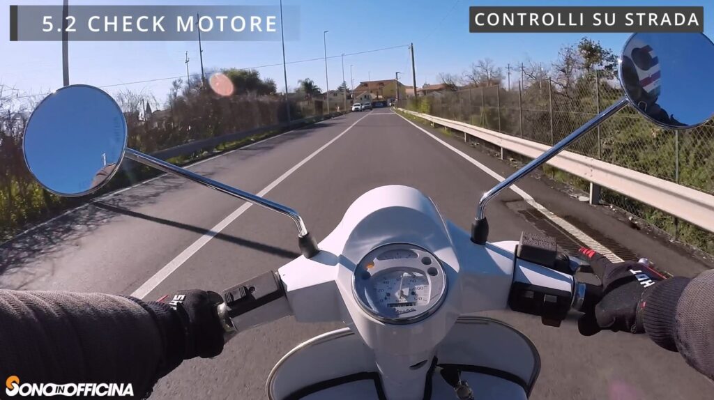 controllo su strada della Vespa
