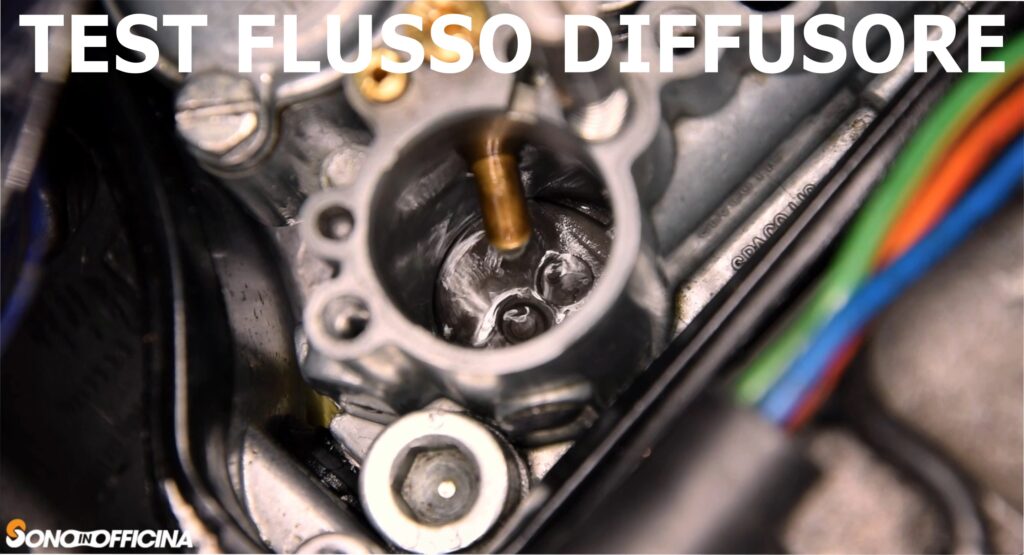 test di scorrimento carburante da eseguire nel diffusore del carburatore